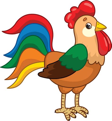 the cartoon rooster